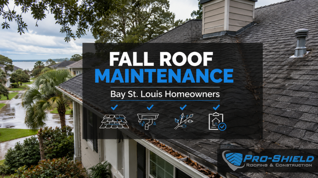 Bay St. Louis roof maintenance tips before fall