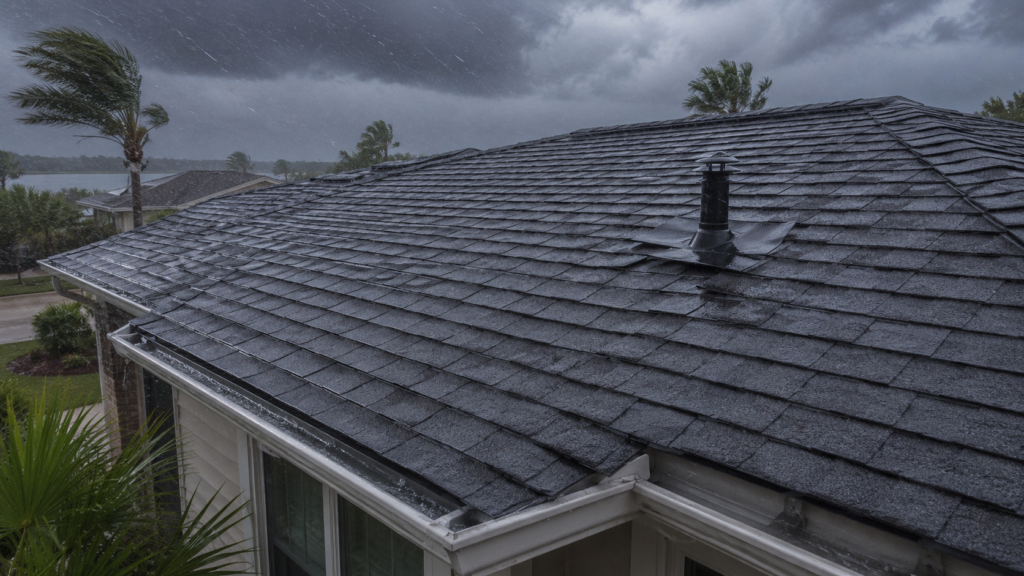 Gulf Coast wind-driven rain roof leak