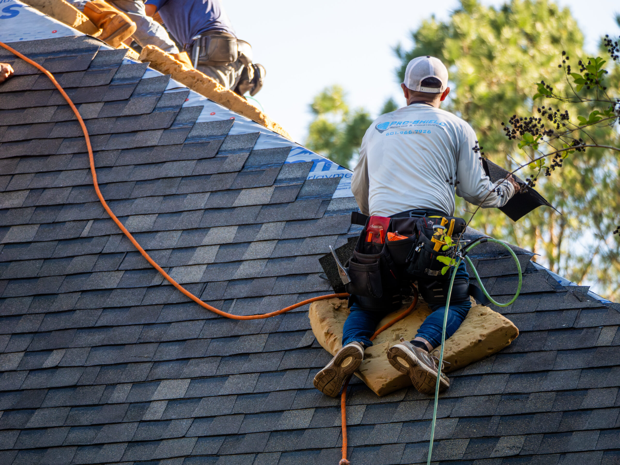 Roof inspection and replacement project by Pro Shield Roofing serving Jackson Mississippi