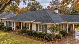 Jackson MS summer storm roof damage concerns on a residential asphalt shingle roof after rainfall during early fall