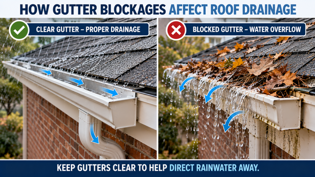 Gutter Blockages and Roof Drainage Comparison