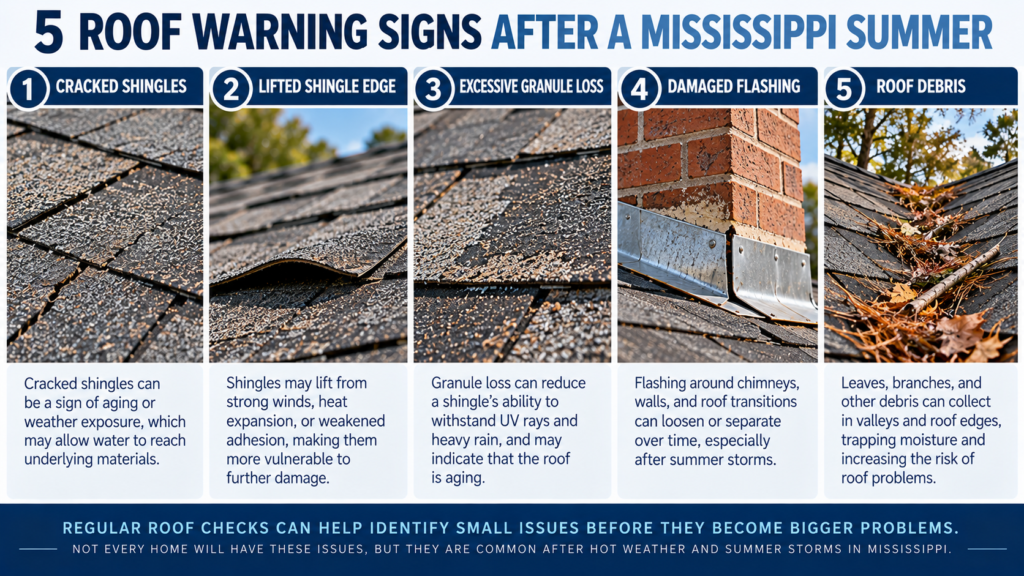 Mississippi Summer Roof Warning Signs